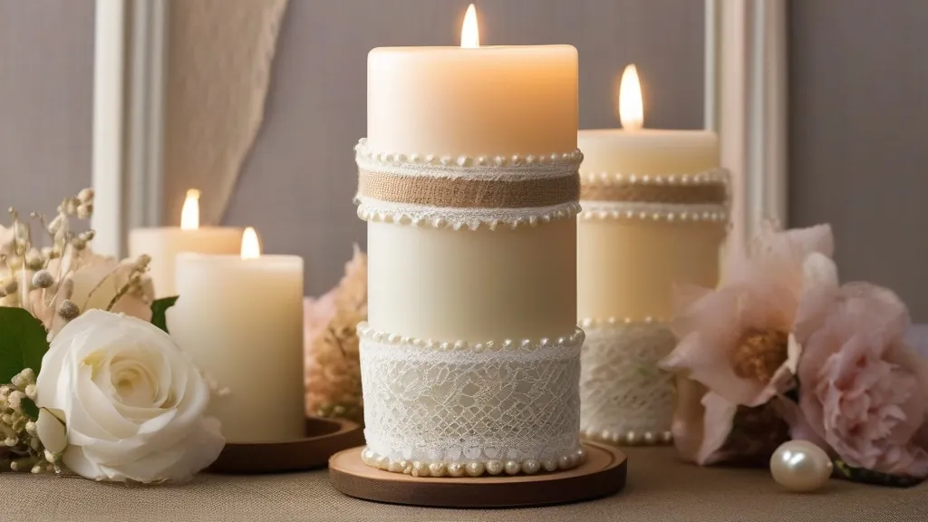 Pomysły na dekorację świecy komunijnej