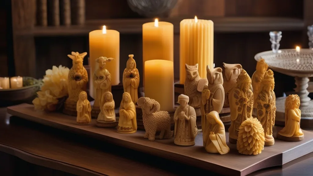 Rodzaje figurek z wosku pszczelego