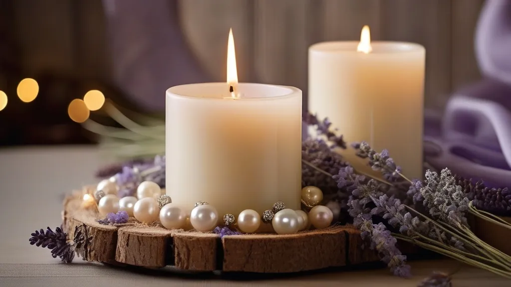 Styl rustykalny w dekoracjach świecy