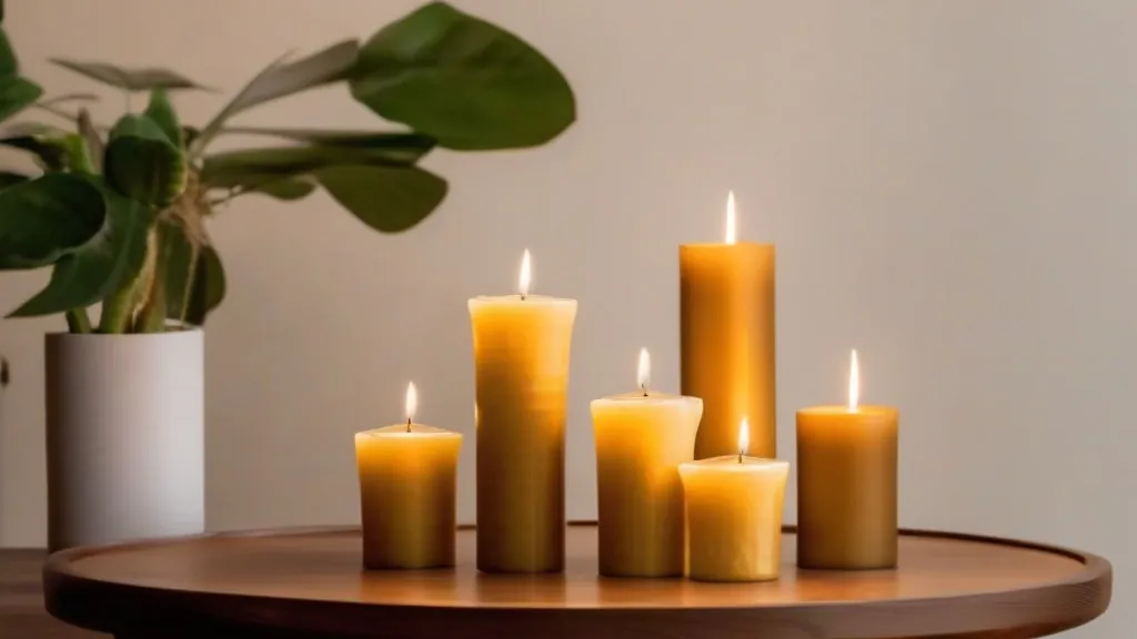 Świeczki z wosku pszczelego